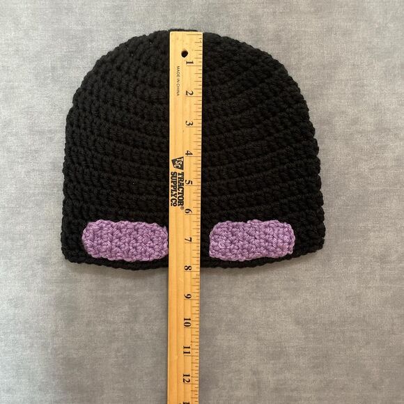 Minecraft Enderman handmade crochet beanie - Picture 5 of 6